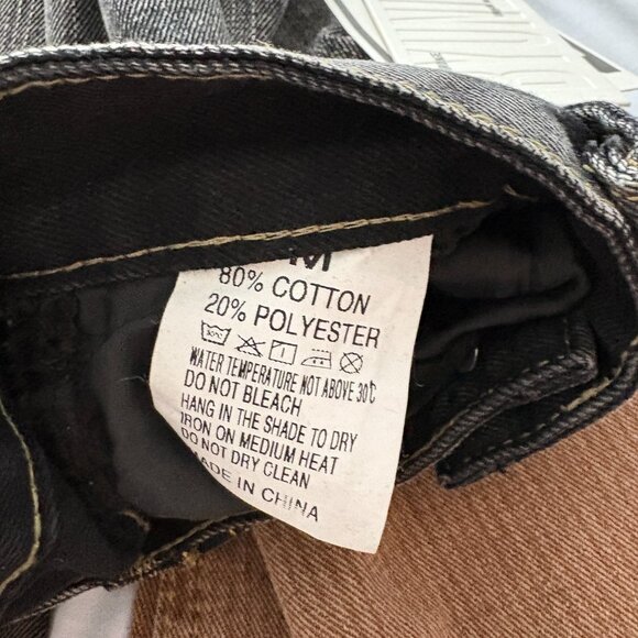 Byunli Fairy Grunge Urban Wild Fringe Two Tone Brown Denim Size Medium NWT - Picture 7 of 8